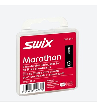 Swix Skluzný vosk Marathon černý DHB-24-4